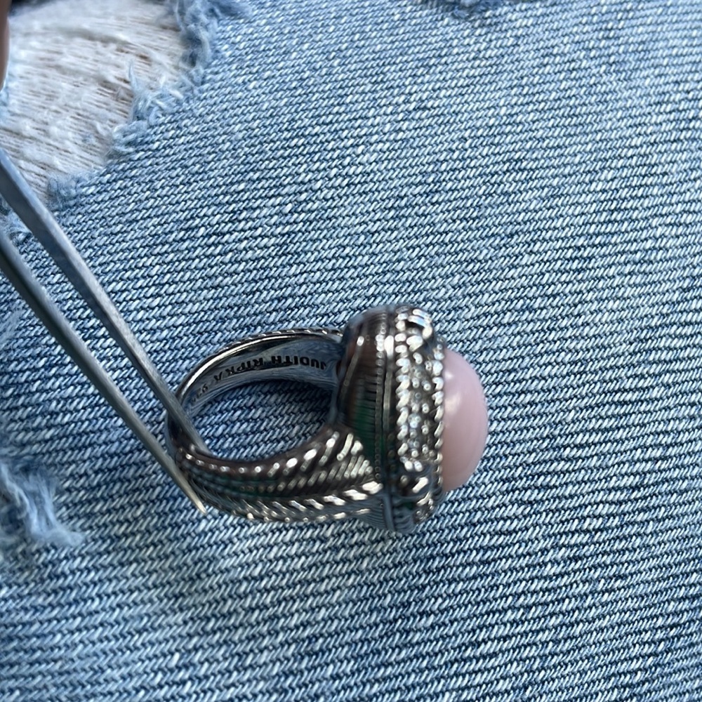 Judith Ripka pink stone ring - Picture 3 of 4